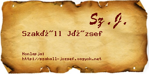 Szakáll József névjegykártya